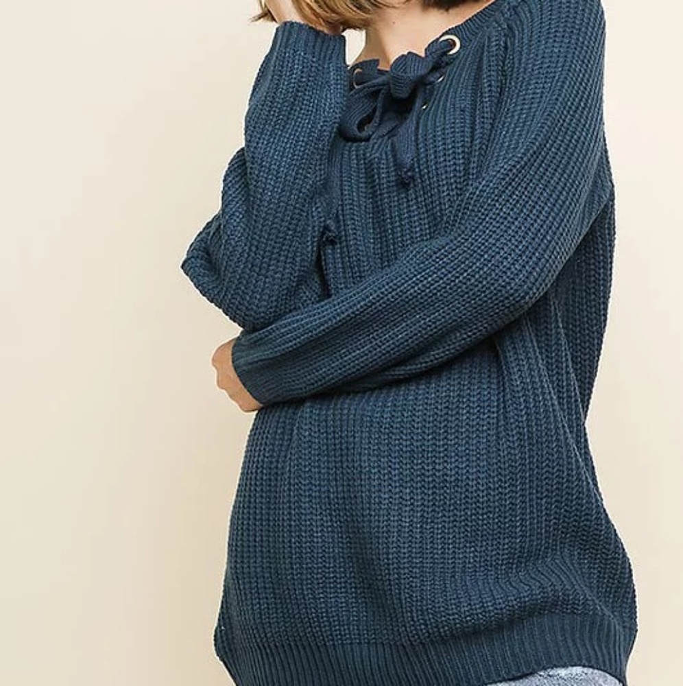 Umgee tie front Sweater